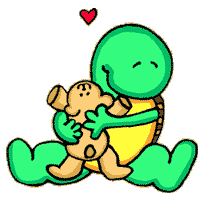 gif tortue amour